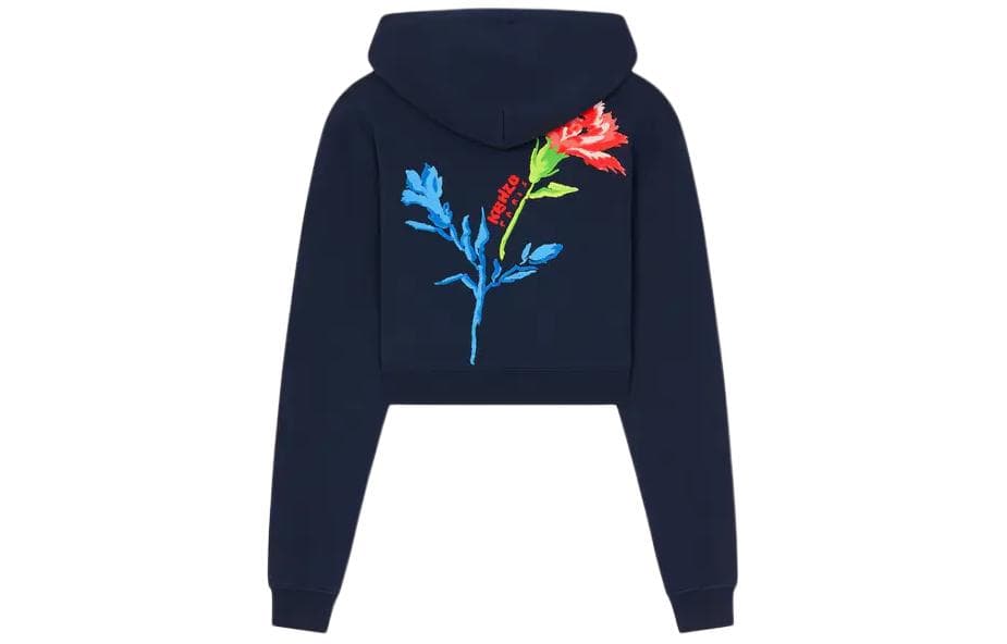 Куртка KENZO Drawn Flowers' Embroidered Sweatshirt - изображение 2