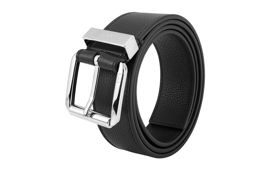 Ремень DIOR Leather Belt Black 3.5cm - изображение 3