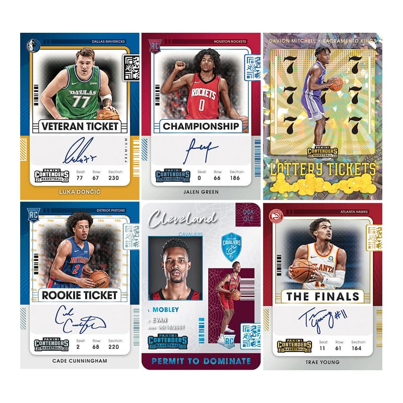Коллекционные карточки PANINI NBA 2021-22 Contenders Blaster Box - изображение 2