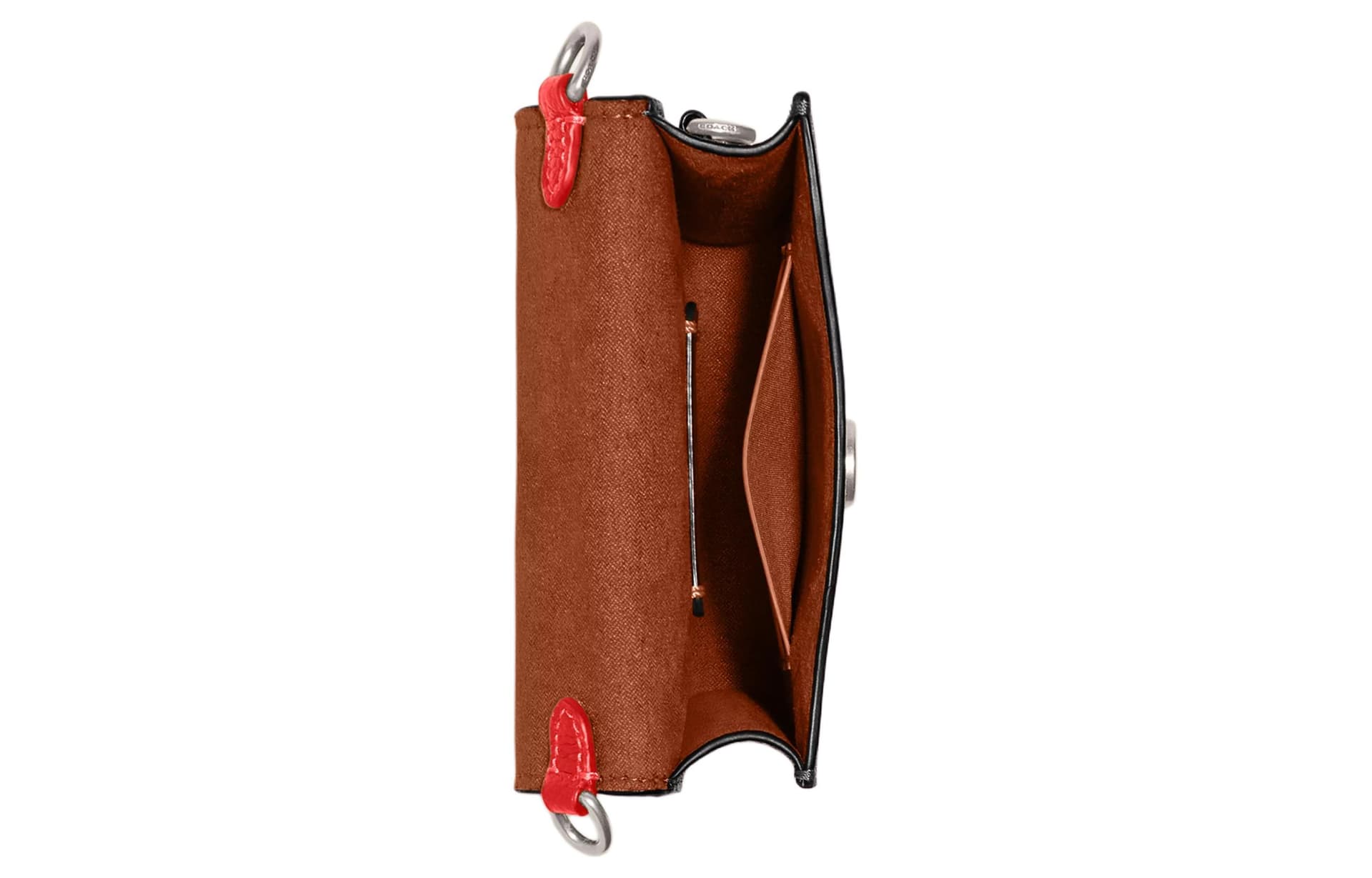Сумка для телефона COACH Valentine's Series Red Leather Phone Bag - изображение 3