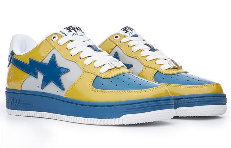 Кроссовки A BATHING APE STA White Blue Yellow - изображение 3