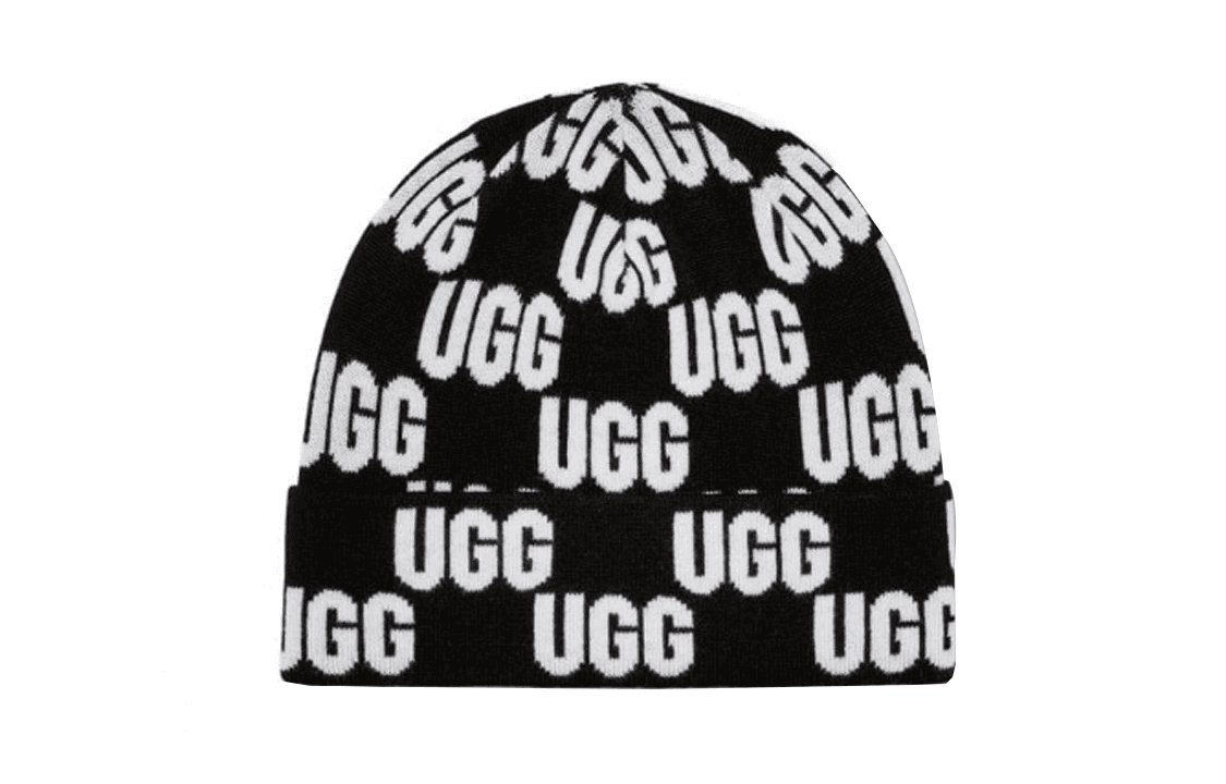 Шапка UGG Logo Beanie Black - изображение 2