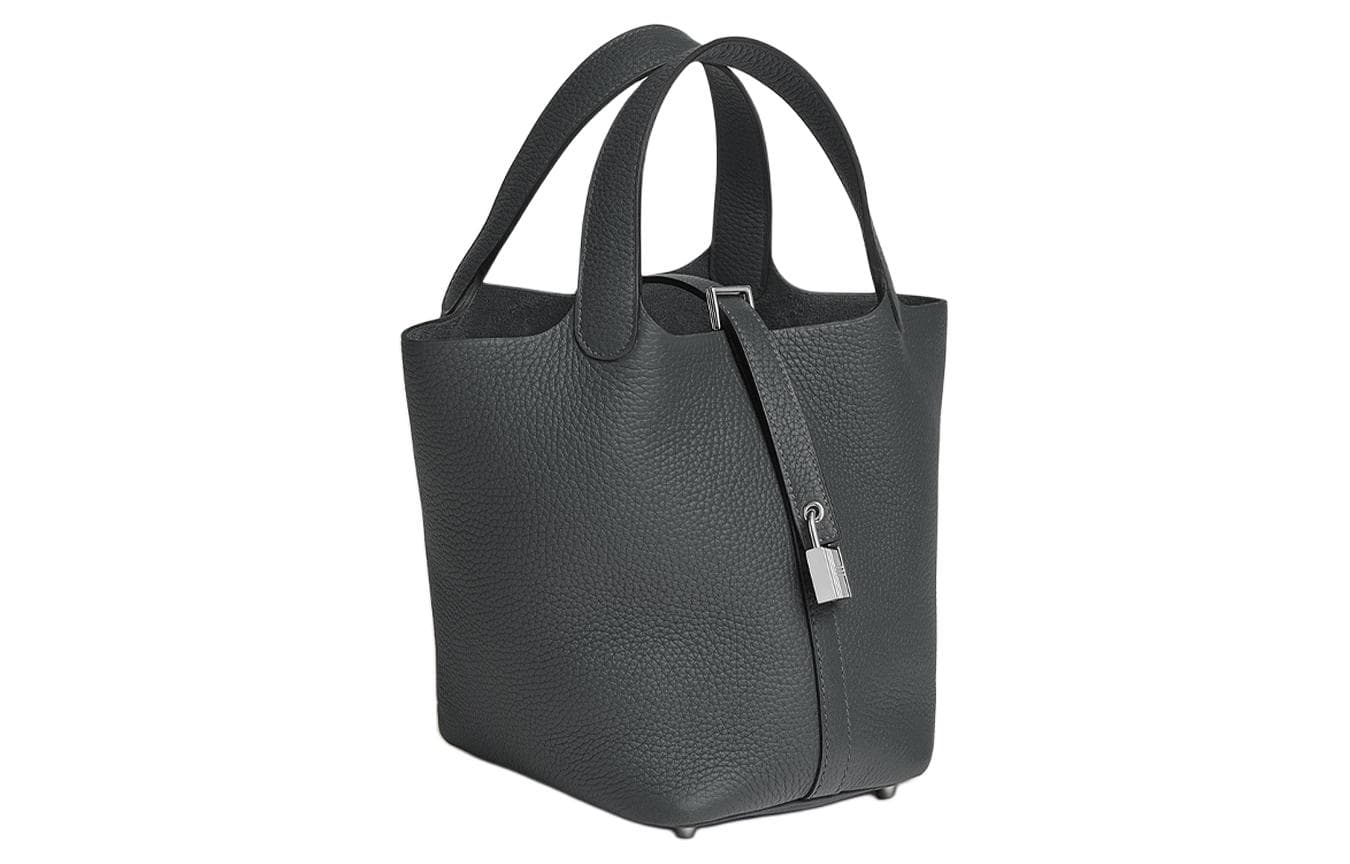 Сумка HERMES Picotin Lock 18 Clemence H0 Gris Misty - изображение 2