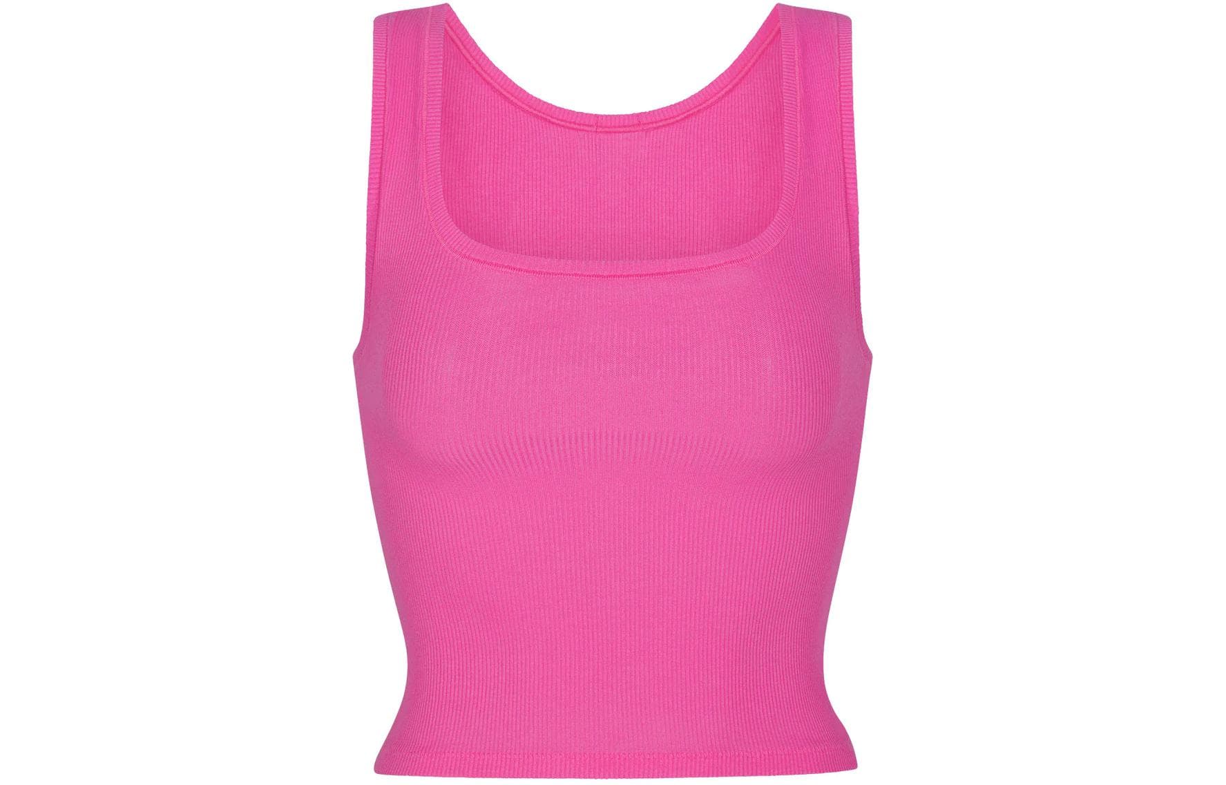 Трусы SKIMS Cotton Rib Tank 3-Pack Hot Pink Multi - изображение 3