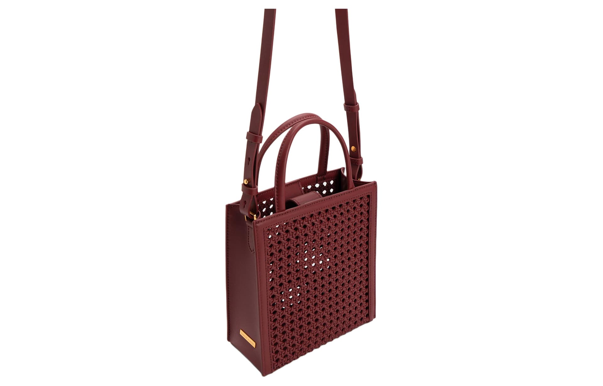 Мини-сумка CHARLESKEITH PU Tote Burgundy - изображение 4