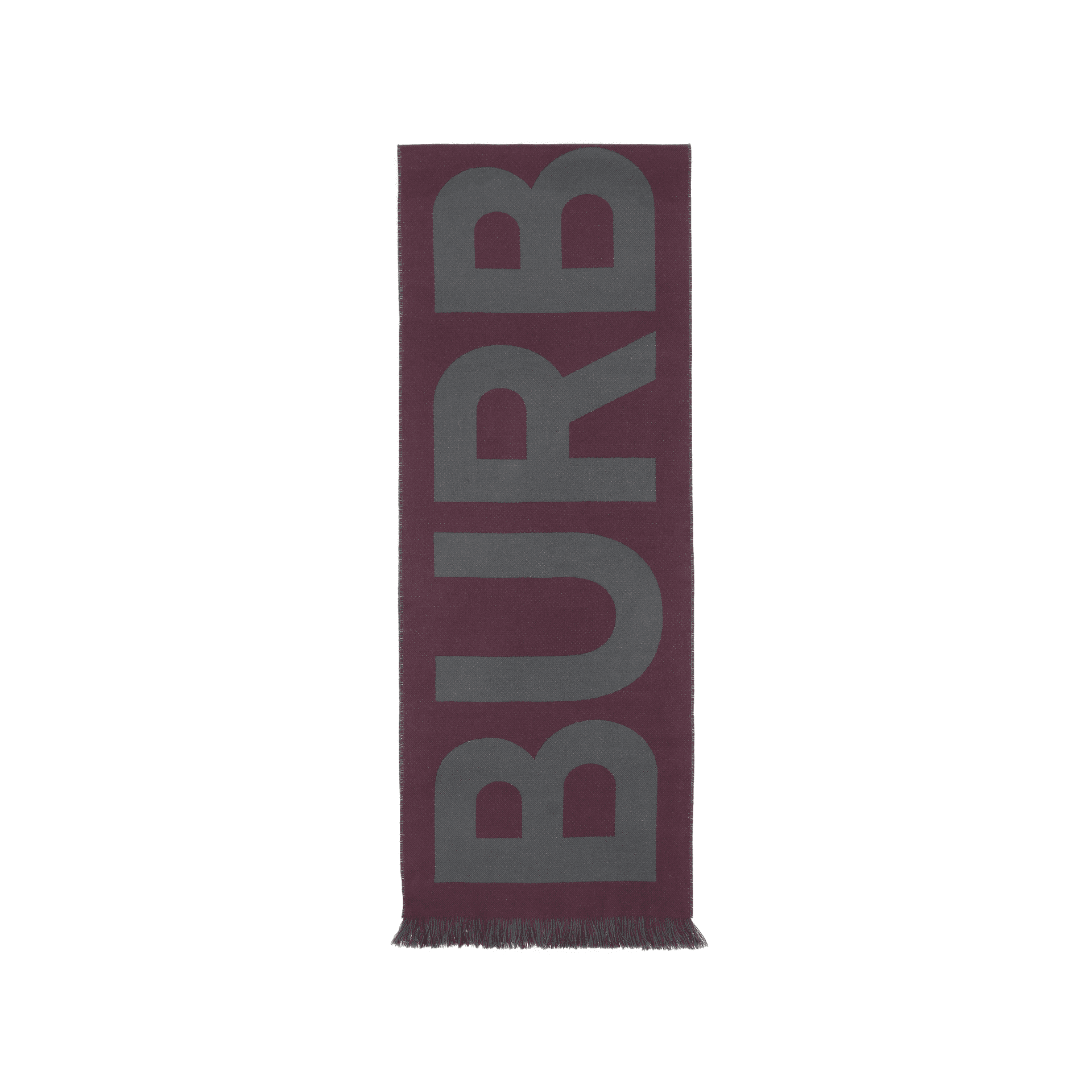 Шарф Burberry MaroonGrey - изображение 1