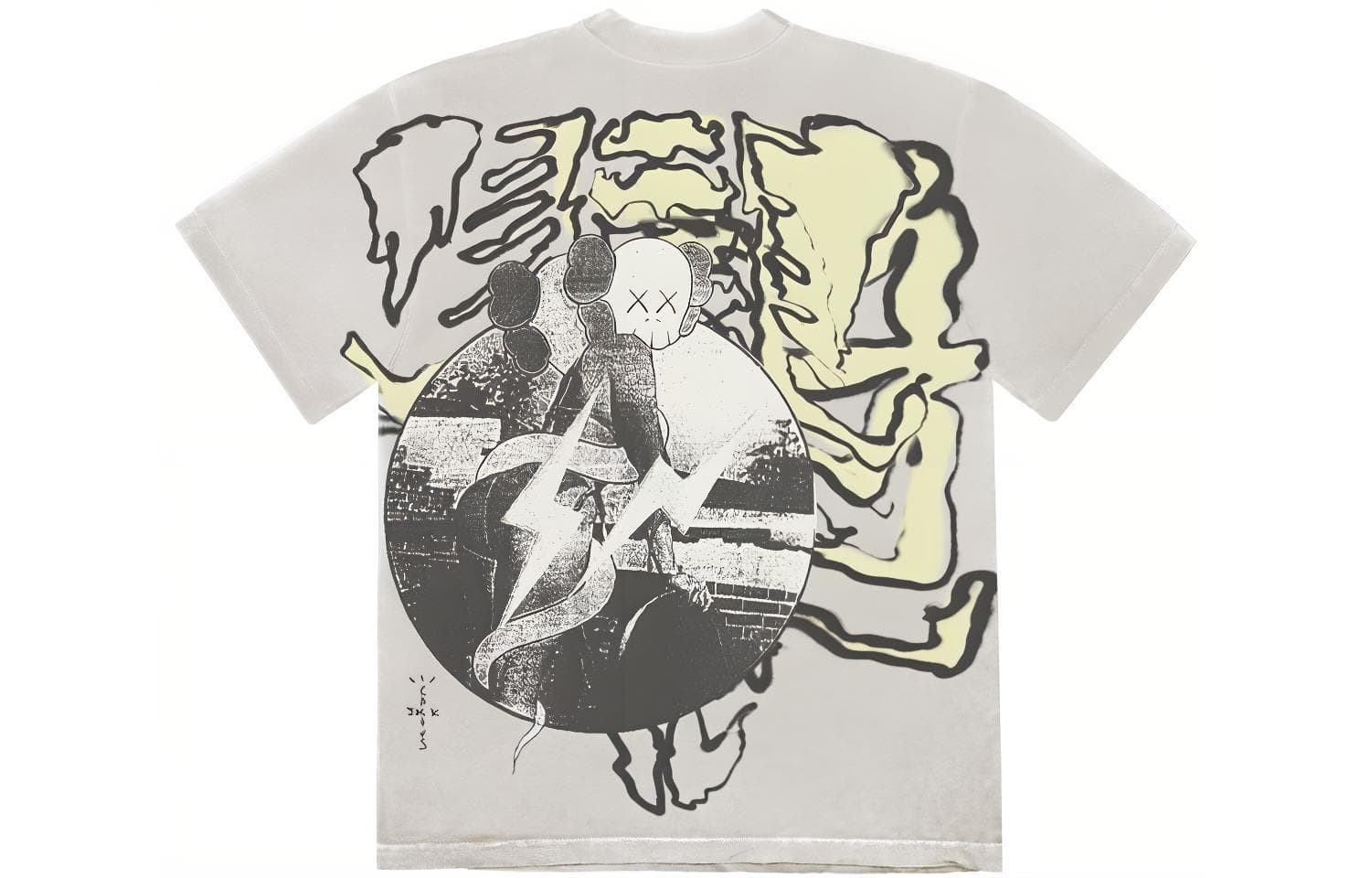 Футболка Travis Scott x KAWS x Fragment Design - изображение 2