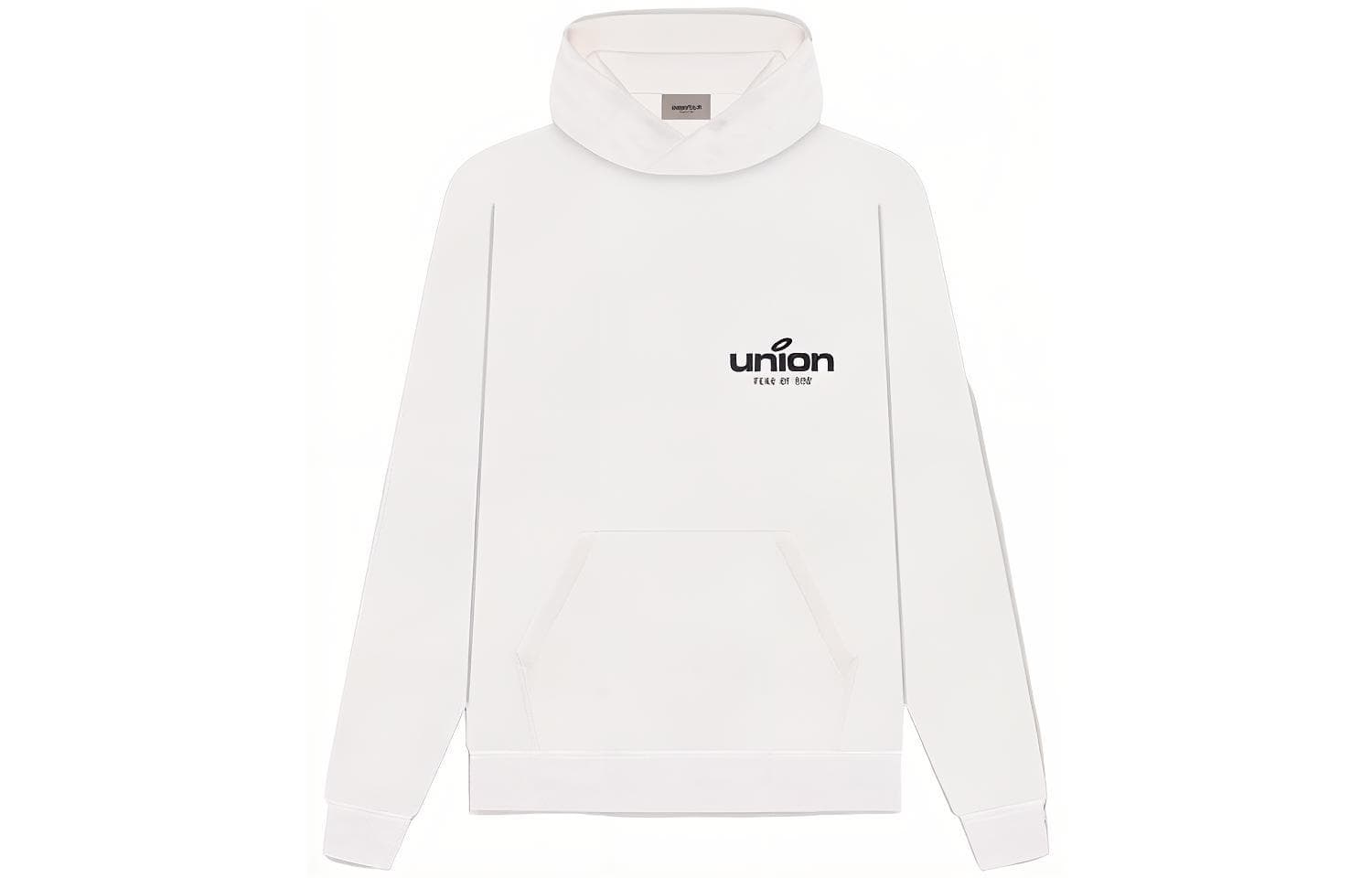 Худи Fear of God Essentials x Union LA FW21 Vintage Hoodie White Logo - изображение 2