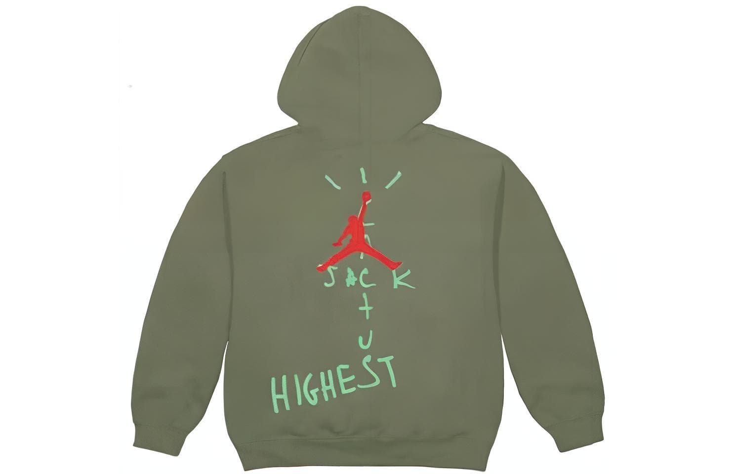 Худи Travis Scott x Jordan Cactus Jack Hoodie Green - изображение 2