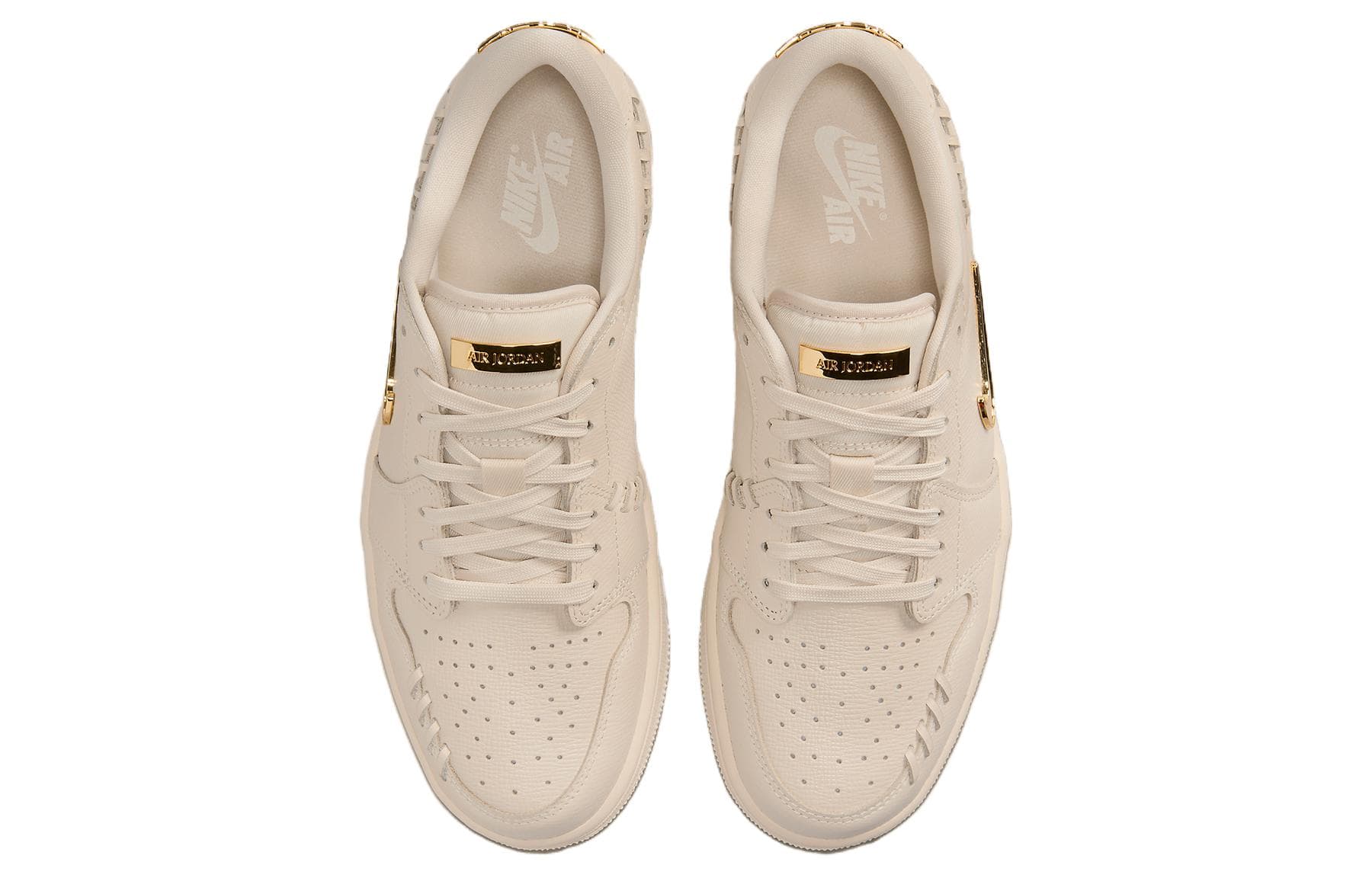 Ретро баскетбольные кроссовки Jordan Air Jordan 1 Low Grey Gold - изображение 4