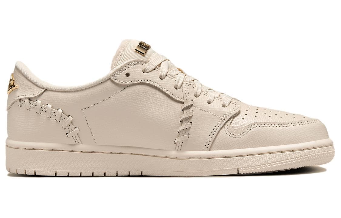Ретро баскетбольные кроссовки Jordan Air Jordan 1 Low Grey Gold - изображение 2