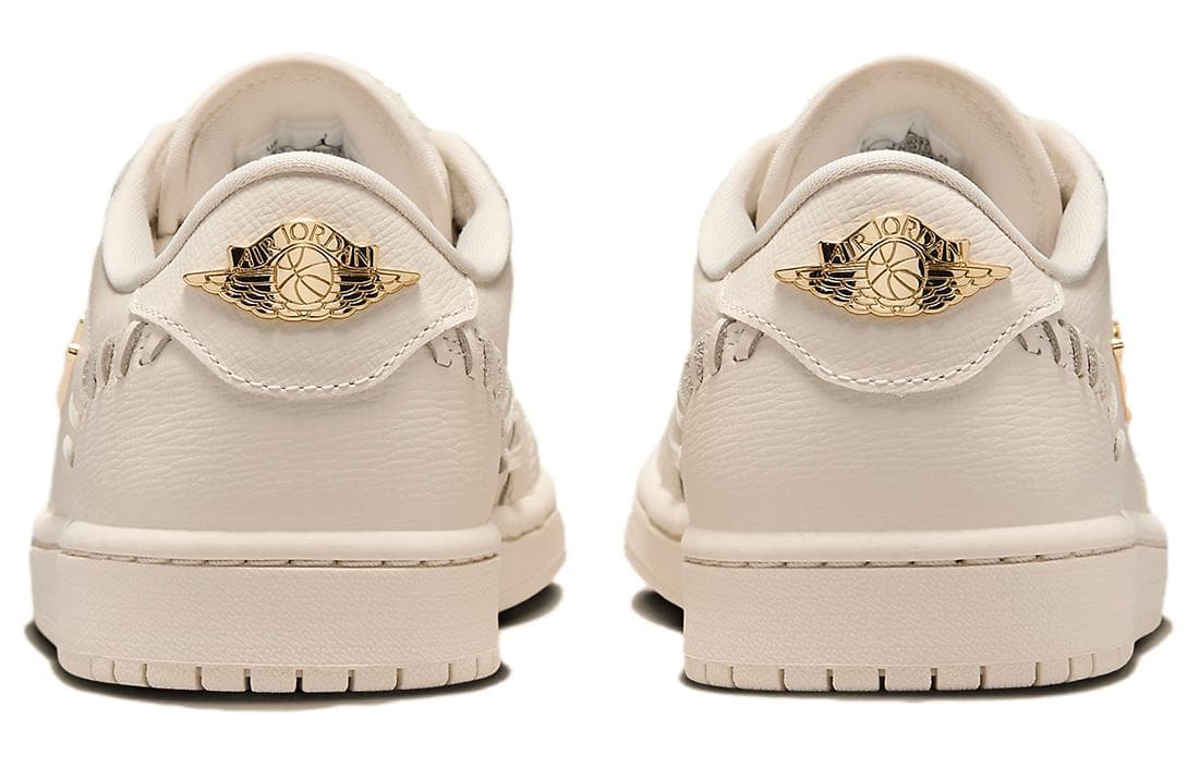 Ретро баскетбольные кроссовки Jordan Air Jordan 1 Low Grey Gold - изображение 5