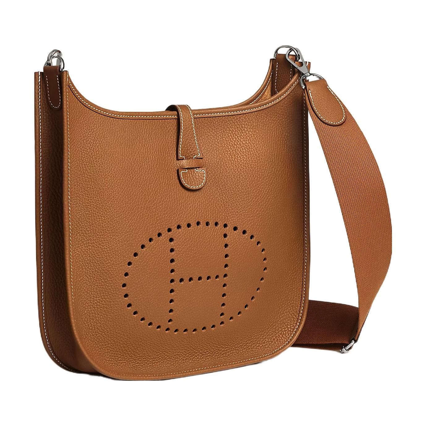 Сумка через плечо Hermes Evelyne 29 Gold - изображение 2