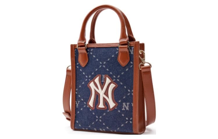Сумка MLB Искусственная кожа Тоут Сумка Сумка для покупок Сумка Сумка через плечо Маленькая унисекс - изображение 2