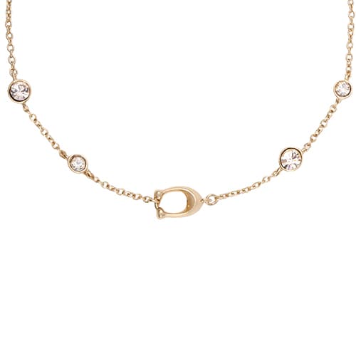 Браслет COACH Fine Jewelry Letter Zircon Gold Bracelet - изображение 2