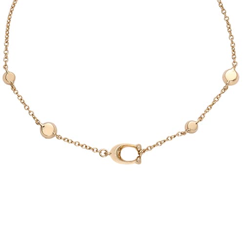 Браслет COACH Fine Jewelry Letter Zircon Gold Bracelet - изображение 3