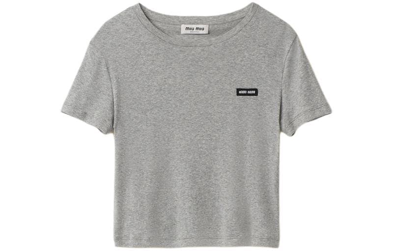 Футболка Miu Miu Logo T-Shirt - изображение 3