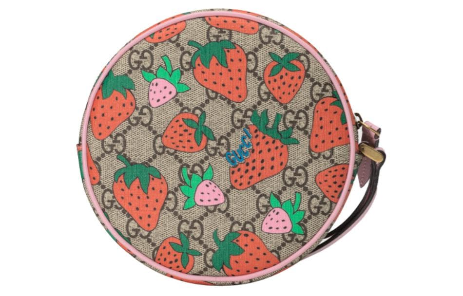 Сумка Gucci Strawberry Print Canvas Coin Purse - изображение 2