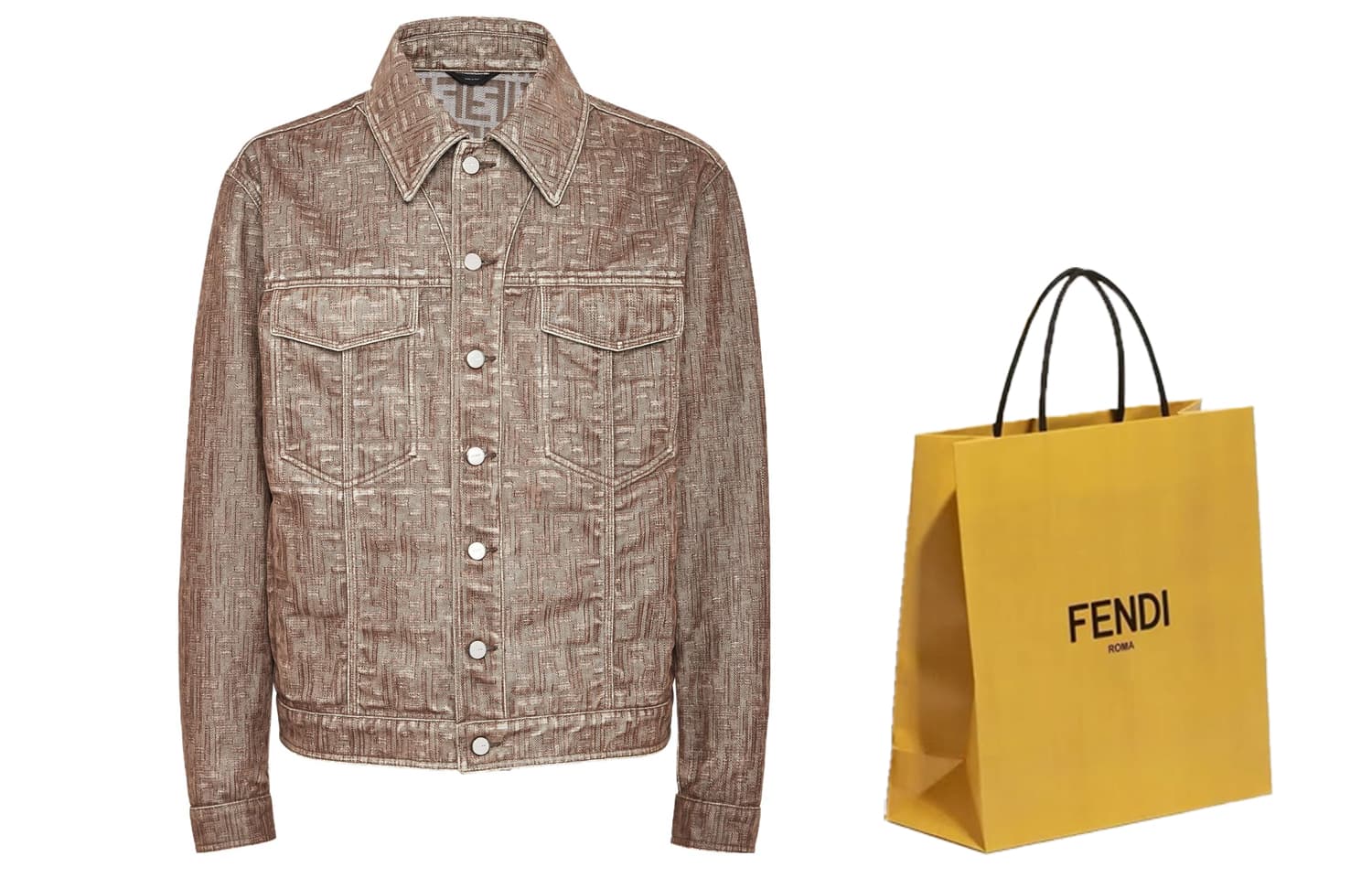 Джинсовая куртка FENDI Logo - изображение 3