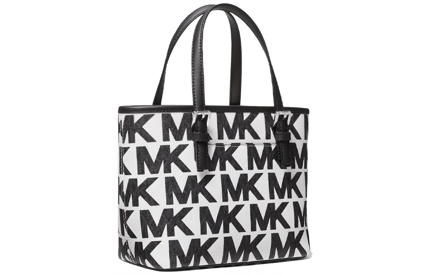 Сумка Michael Kors Jet Set Mini Tote Black White - изображение 2