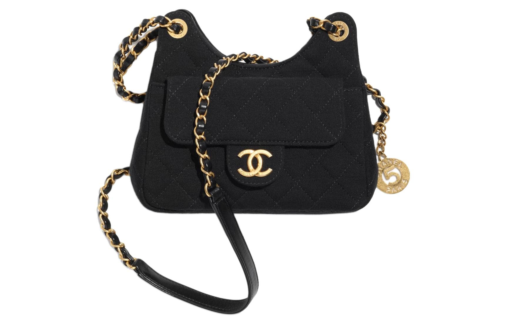 Сумка через плечо CHANEL 23C Jersey Hobo - изображение 1