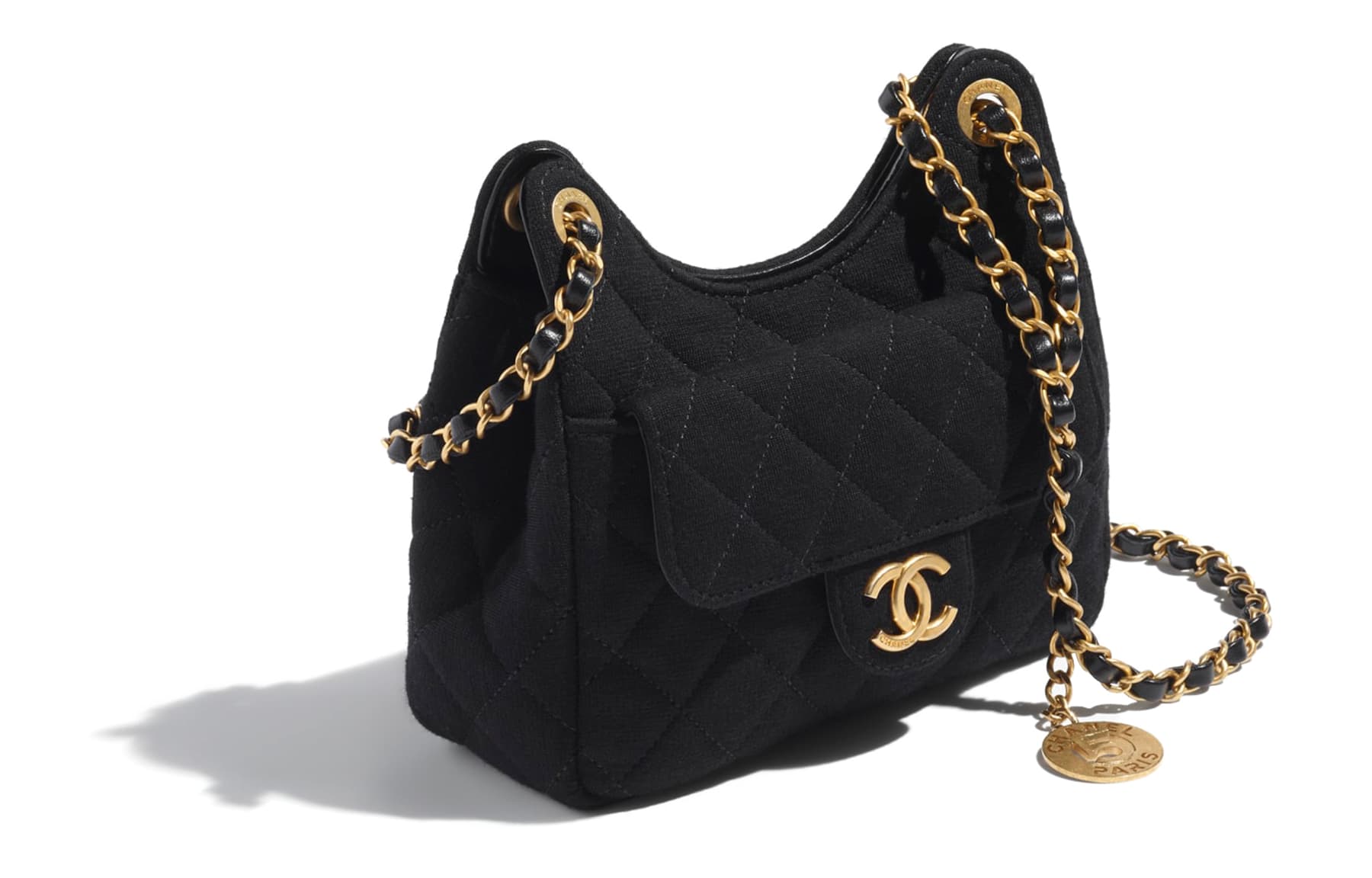 Сумка через плечо CHANEL 23C Jersey Hobo - изображение 2