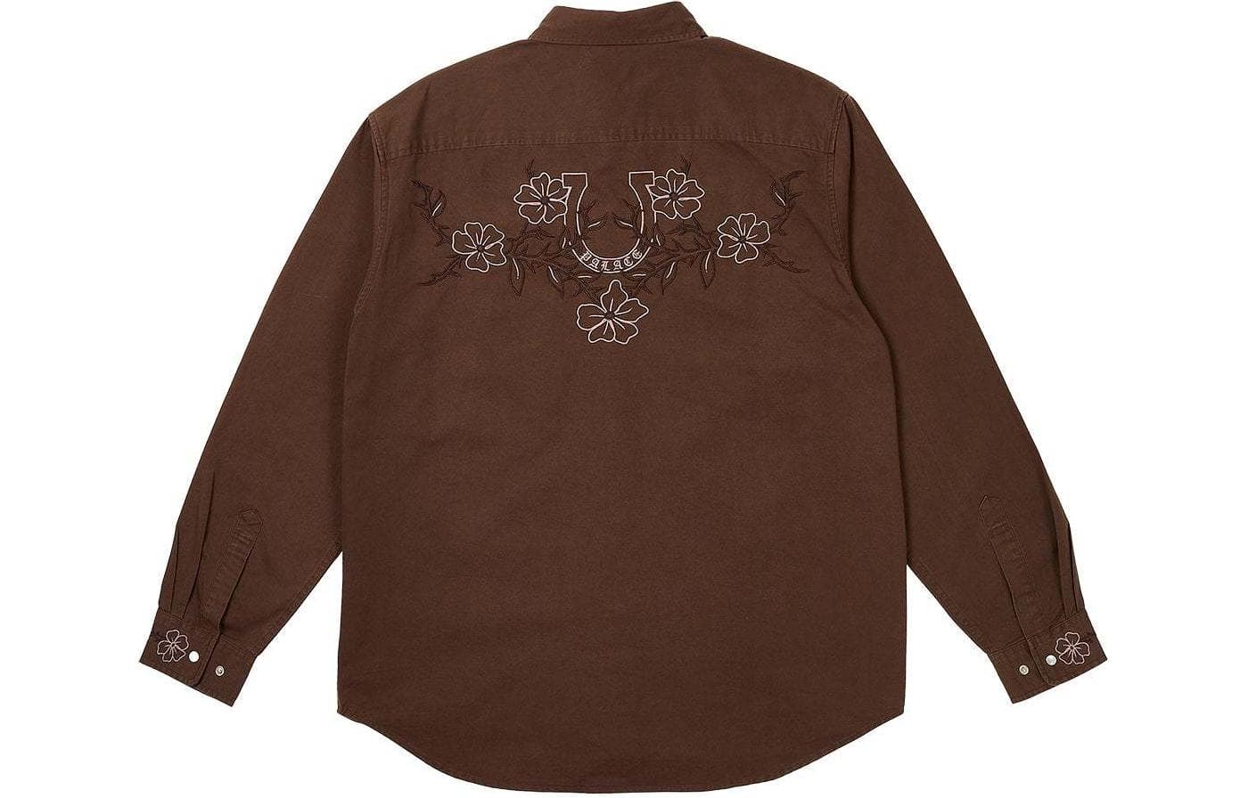 Рубашка PALACE SS24 FLEXUS SHIRT NICE BROWN - изображение 2