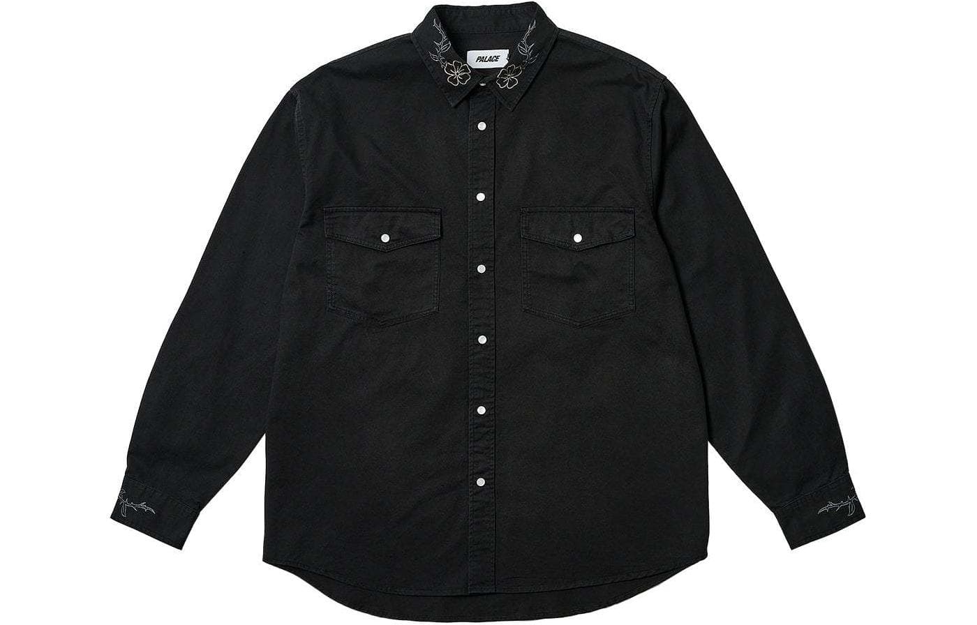 Рубашка PALACE SS24 FLEXUS SHIRT BLACK - изображение 2