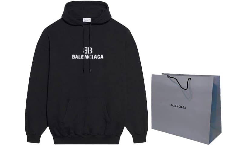 Худи Balenciaga Logo Print Hoodie - изображение 3