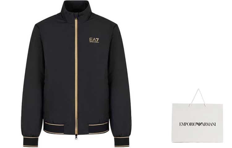 Куртка Emporio Armani EA7 FW23 Black Bomber Jacket - изображение 3