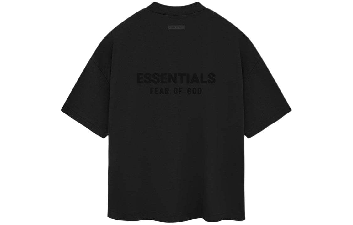 Футболка Fear of God Essentials SS24 drop2 V-Neck Tshirt VT Jet Black - изображение 2