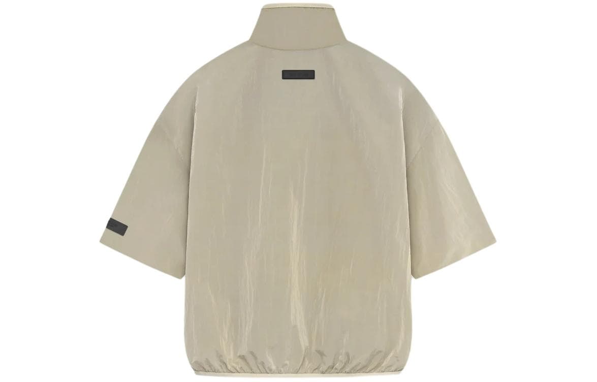 Рубашка Fear of God Essentials SS24 drop2 Crinkle Nylon Halfzip SS Shirt Garden Yellow - изображение 2