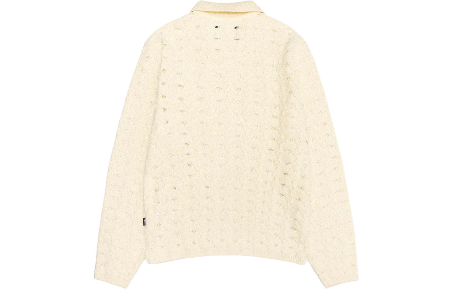 Stussy SS24 OPEN KNIT COLLARED SWEATER - изображение 2