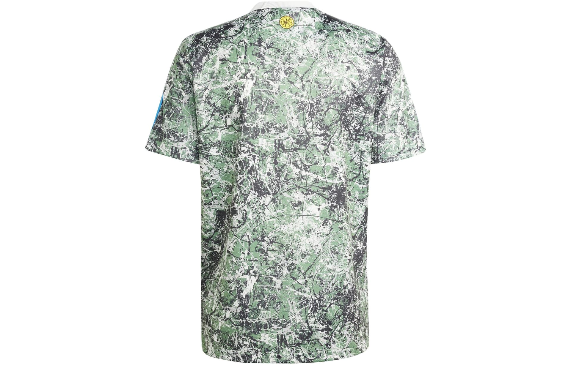 adidas Originals Manchester United Training Striped Tee Green - изображение 2