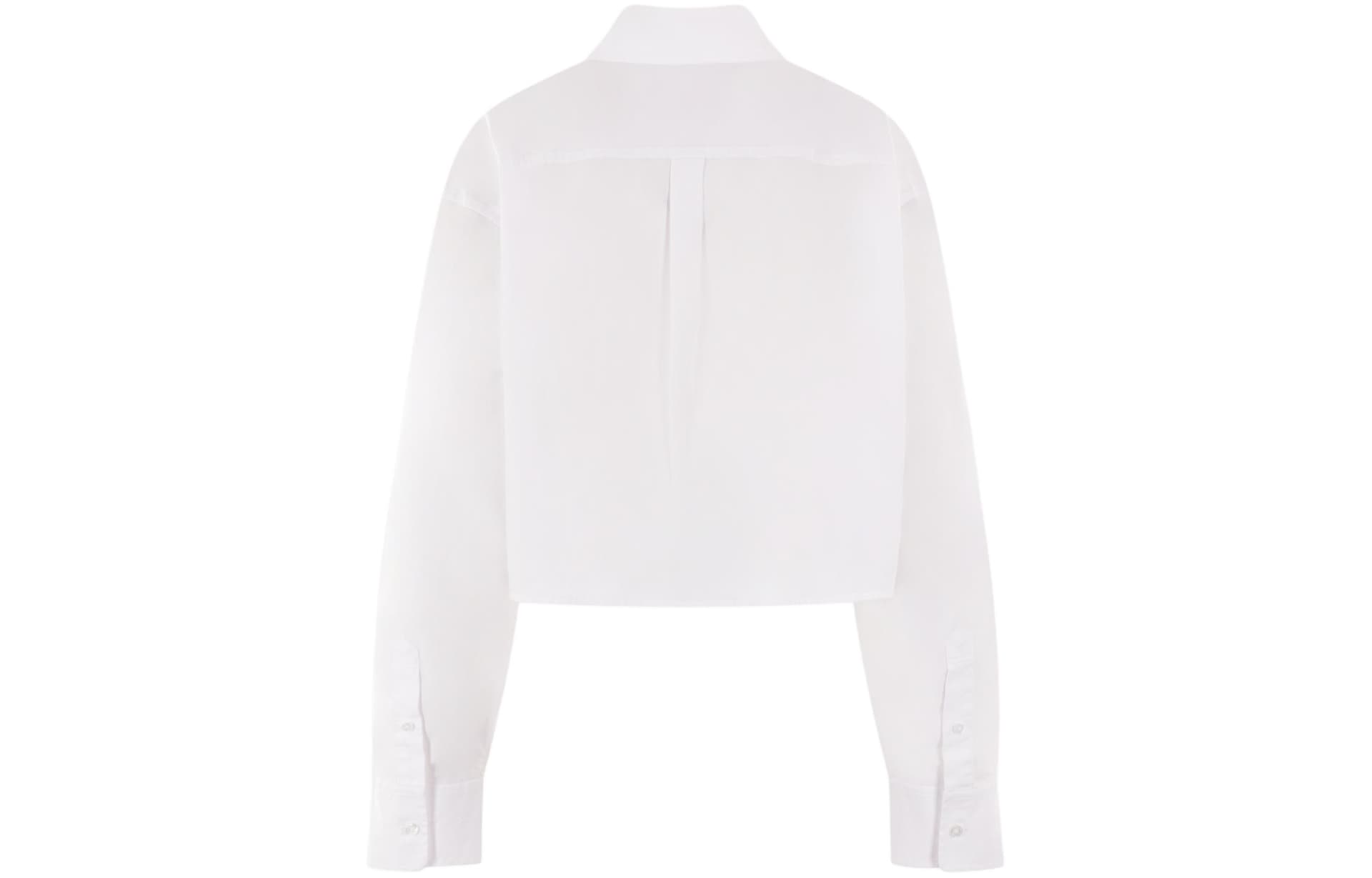 Блузка alexander wang Halo Print Cropped Button-Up Shirt - изображение 2