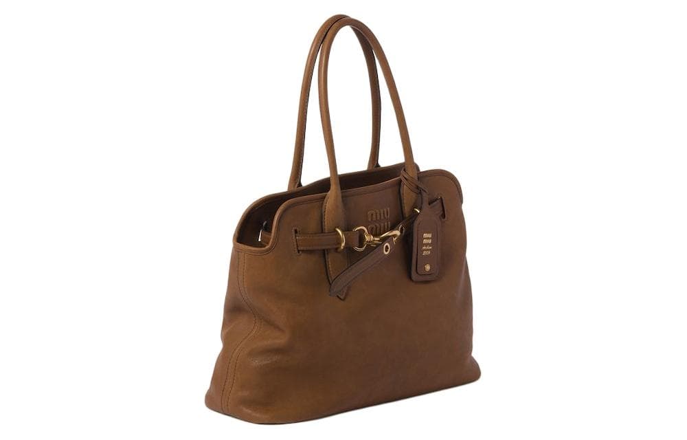 Сумка Miu Miu Napa Leather Shoulder Bag Oak - изображение 2
