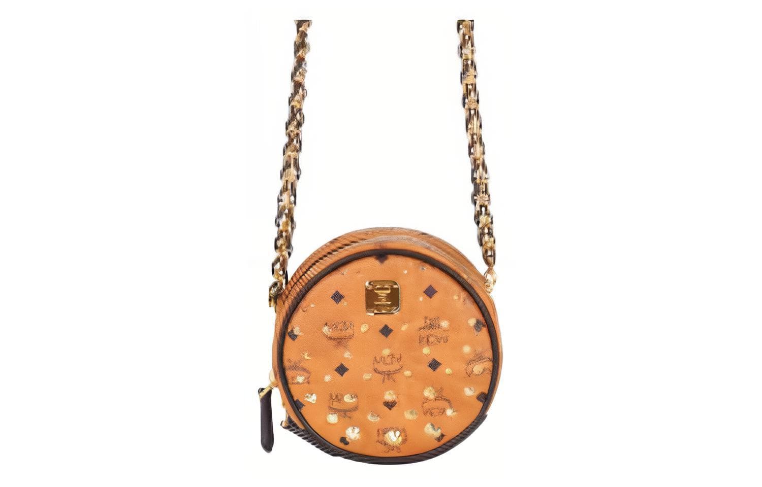 Сумка через плечо MCM Gold Studded Visetos - изображение 3