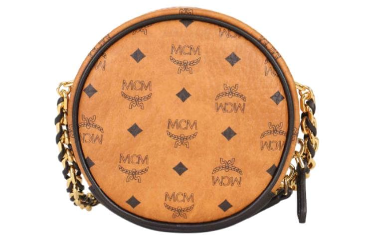 Сумка через плечо MCM Gold Studded Visetos - изображение 2