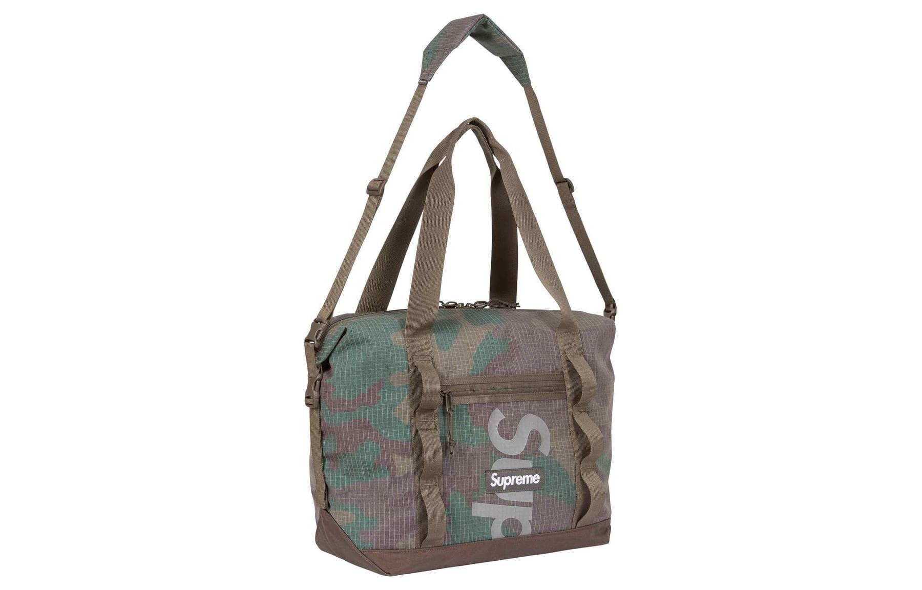 Сумка Supreme Logo Zip Nylon Tote Bag Woodland Camo - изображение 2