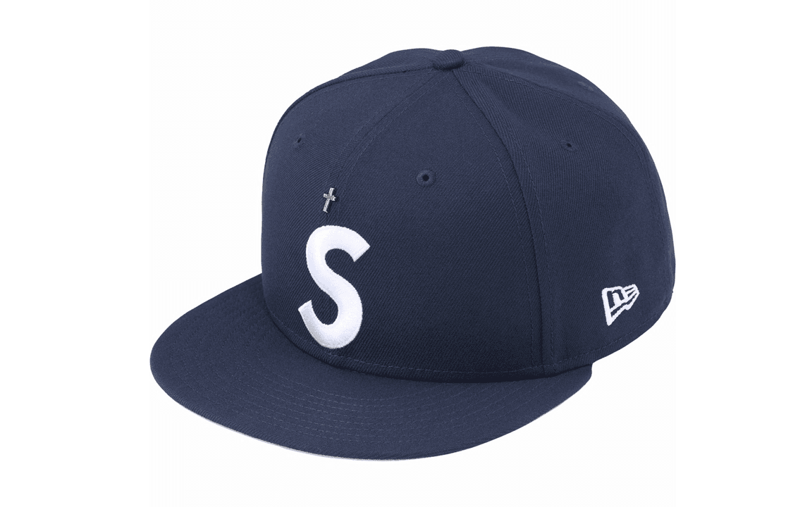 Кепка Supreme SS24 WEEK 1 GOLD CROSS S LOGO NEW ERA - изображение 1