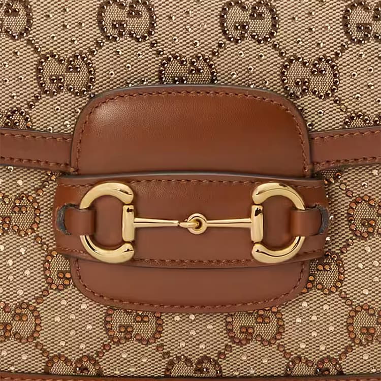 Мини-сумка Gucci Horsebit 1955 - изображение 8
