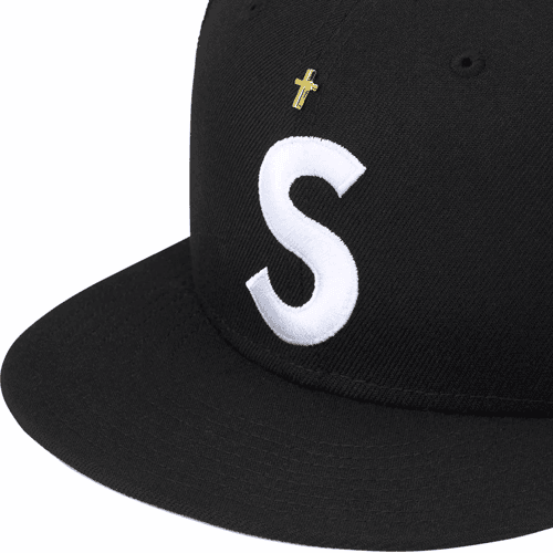 Кепка Supreme SS24 WEEK 1 GOLD CROSS S LOGO NEW ERA - изображение 3