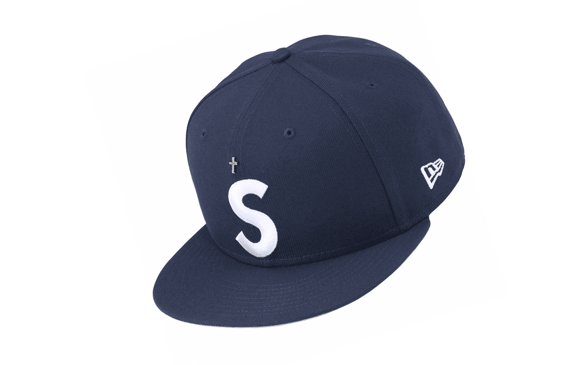 Кепка Supreme SS24 WEEK 1 GOLD CROSS S LOGO NEW ERA - изображение 2