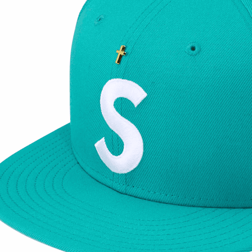 Кепка Supreme SS24 WEEK 1 GOLD CROSS S LOGO NEW ERA - изображение 3