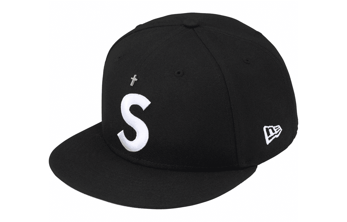 Кепка Supreme SS24 WEEK 1 GOLD CROSS S LOGO NEW ERA - изображение 1