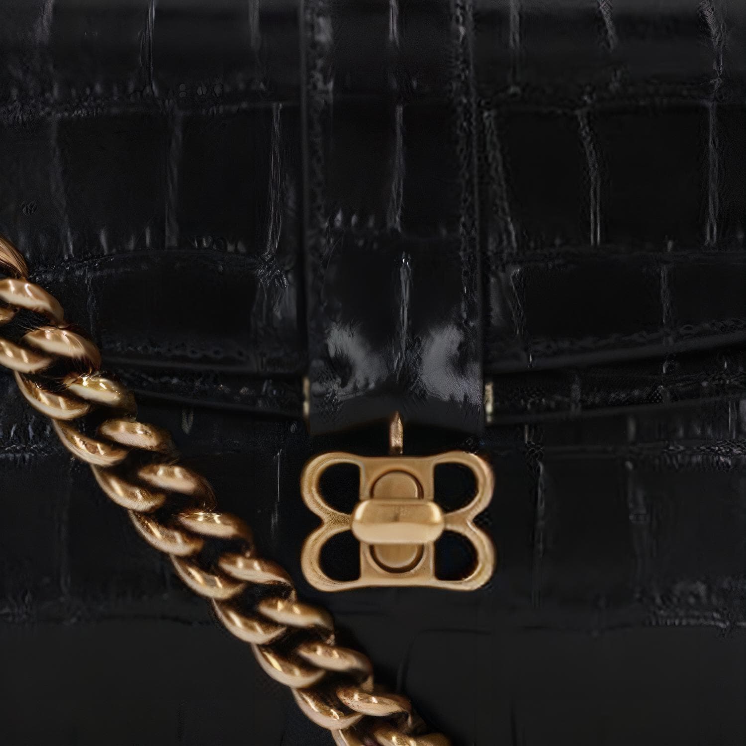 Мини-сумка Balenciaga Lady Flap Mini Black - изображение 5