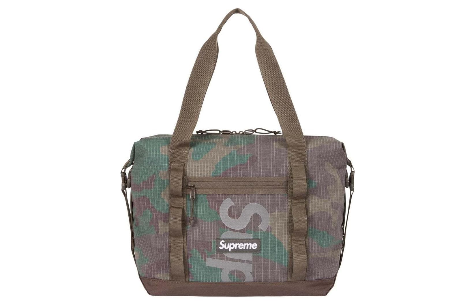 Сумка Supreme Logo Zip Nylon Tote Bag Woodland Camo - изображение 1