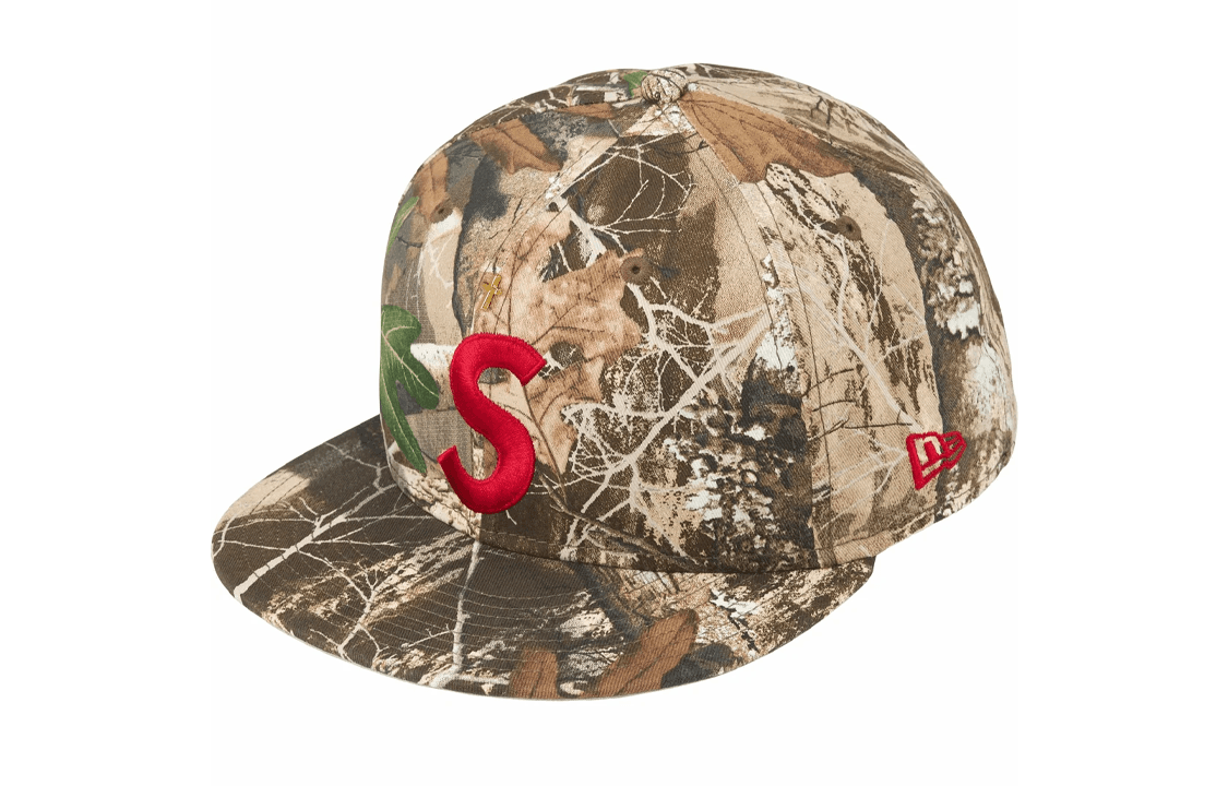 Кепка Supreme SS24 WEEK 1 GOLD CROSS S LOGO NEW ERA - изображение 1