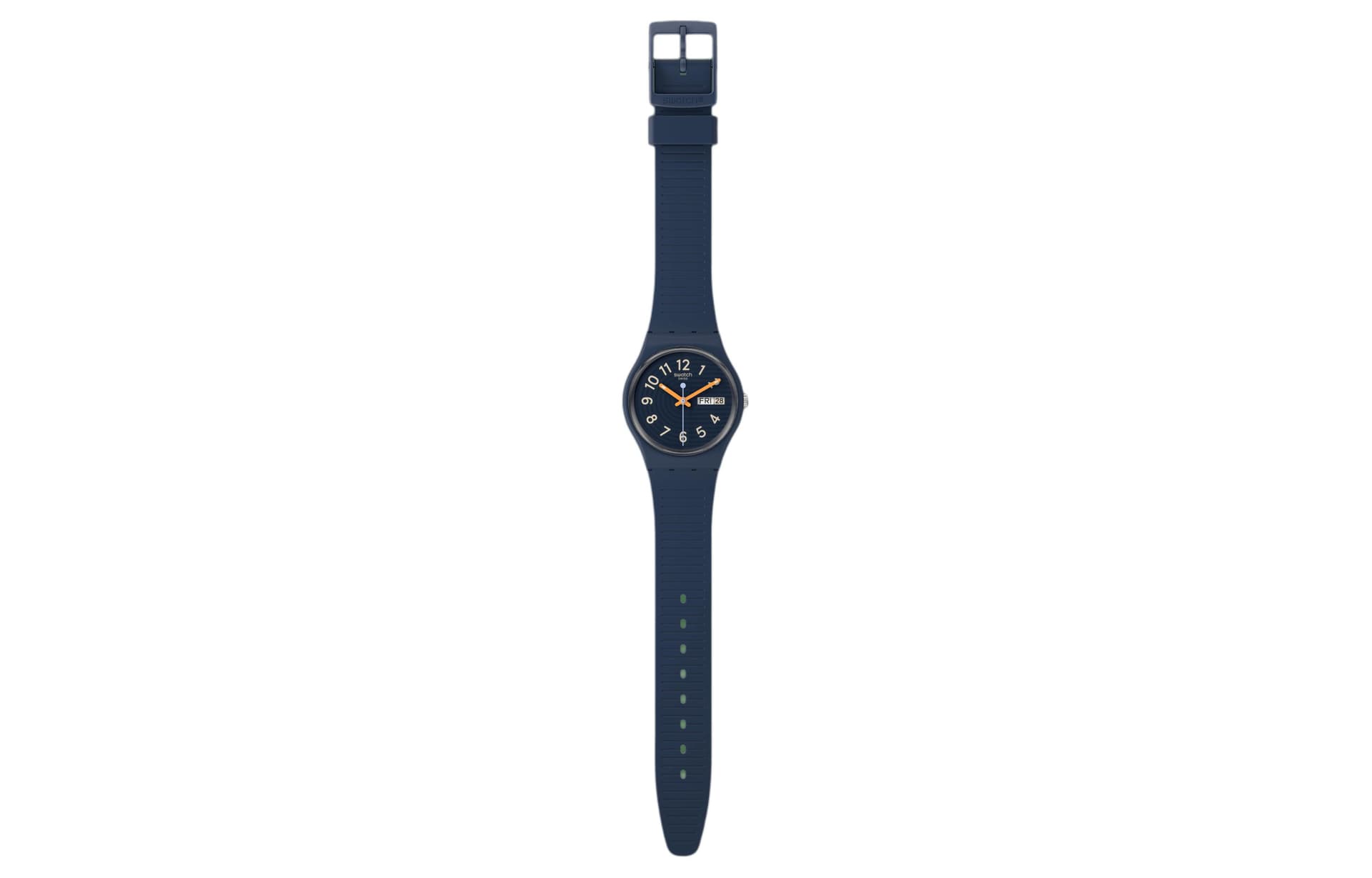 Часы Swatch Essentials Кварцевый механизм 30 м водонепроницаемость унисекс часы 34 мм синий циферблат - изображение 2