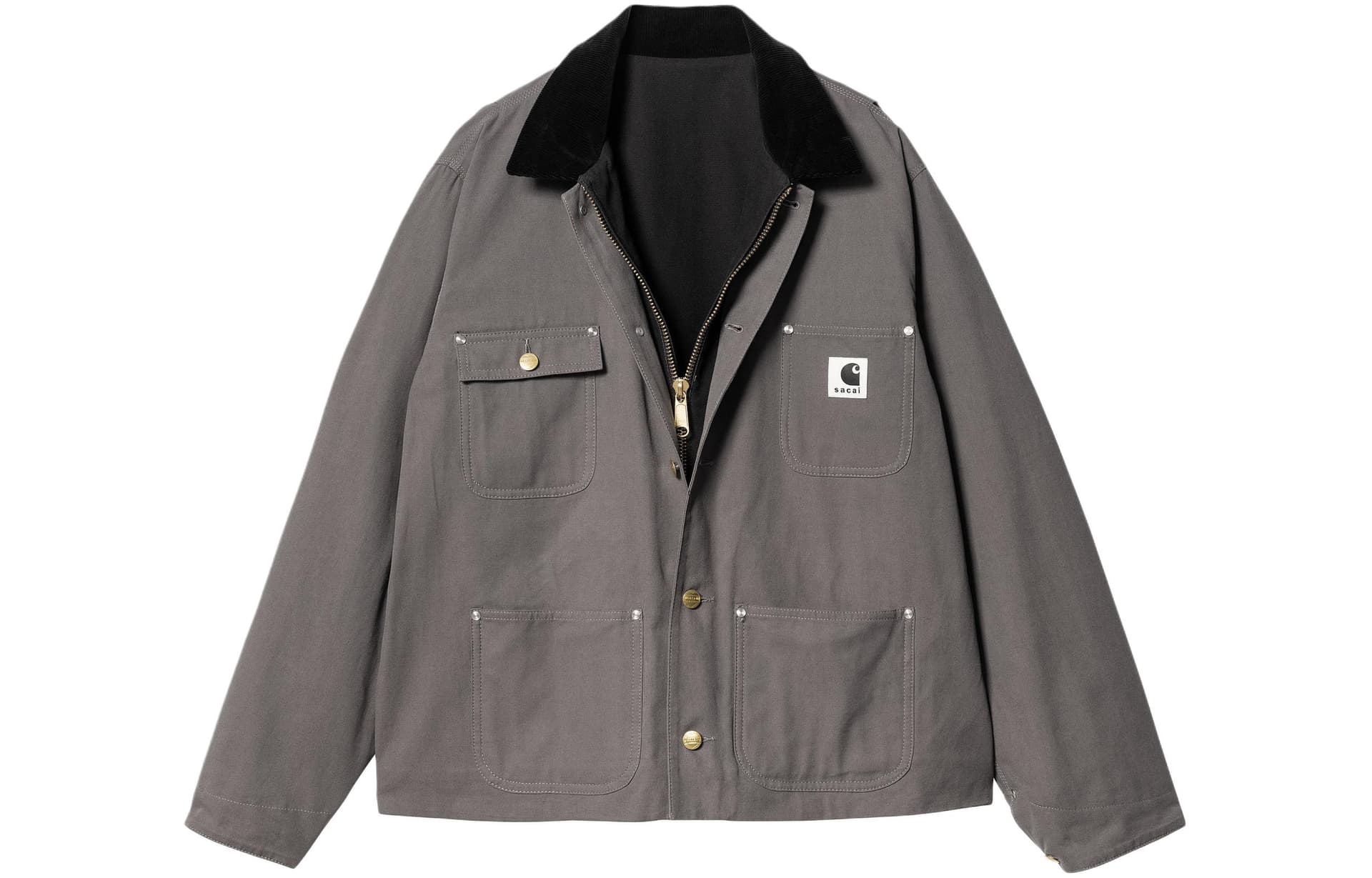 Куртка Sacai x Carhartt WIP Detroit Jacket Black - изображение 4